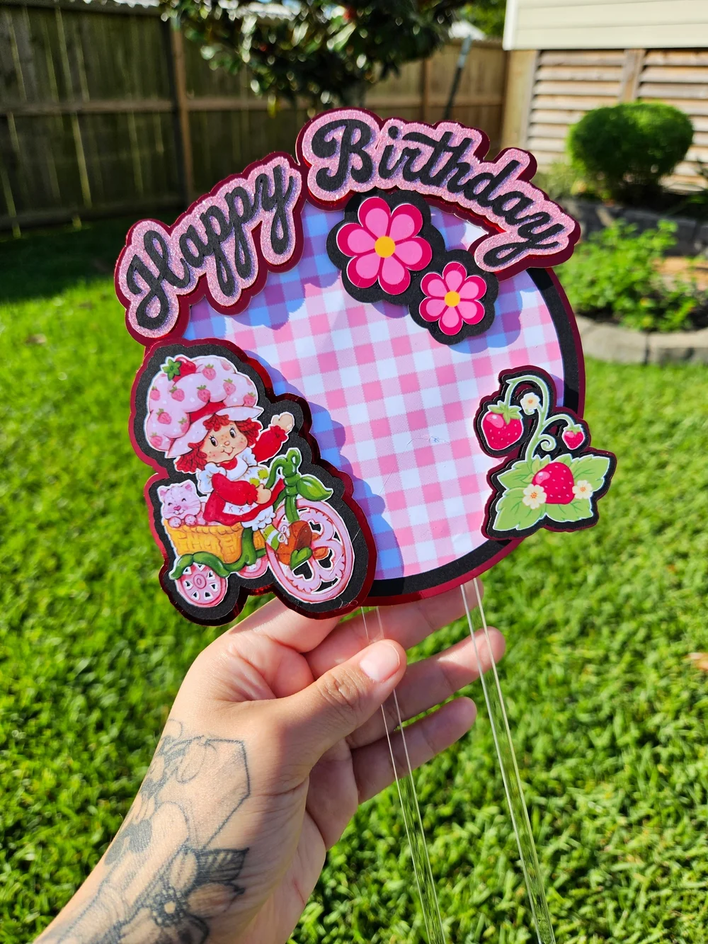 Strawberry Shortcake Cake Topper